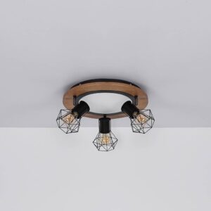 Stropné svietidlo Priska diódy LED, 3-pl., Ø 40 cm