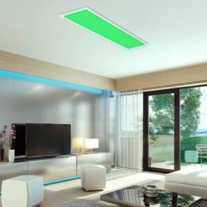 Stropné LED svetlo Direkt smart CCT RGB 100x25 cm
