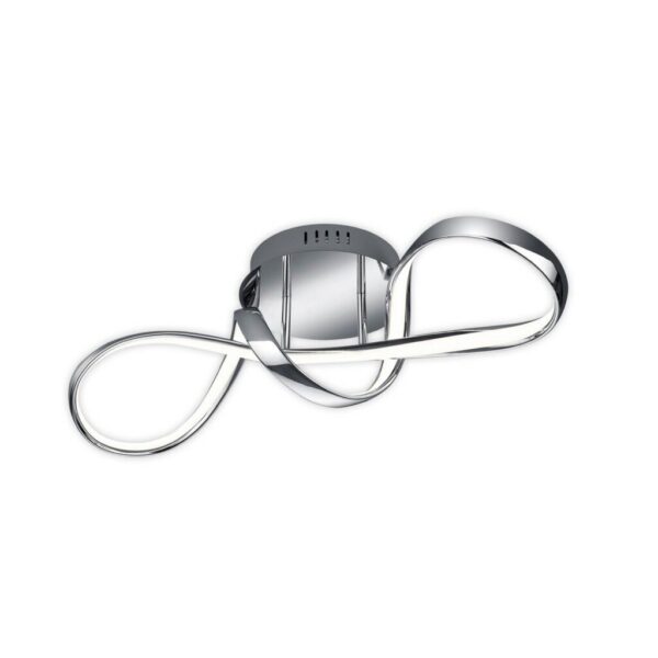Stropné LED svetlo Perugia stmievač switch, chróm