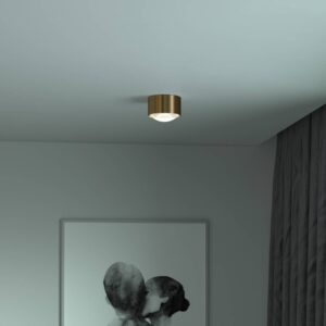 Puk! 120 One LED svetlá šošovka matná mosadz