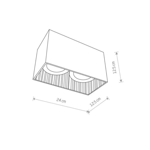 77283190-downlight-groove-2-plamenove-biela.jpg Downlight Groove, 2-plameňové, biela