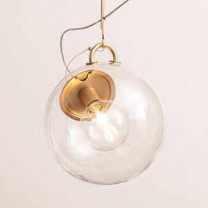 43046071-sklenena-zavesna-lampa-artemide-miconos-mosadz.jpg Sklenená závesná lampa Artemide Miconos mosadz