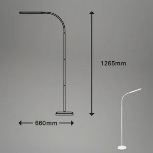 LED lampa Pivaz nastaviteľná touchdim biela