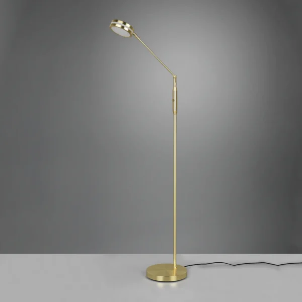 LED lampa Franklin snímačový stmievač mosadz matná