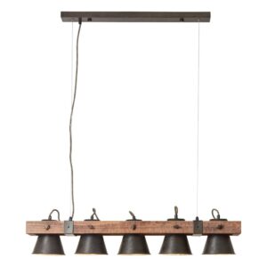 97919196-zavesna-lampa-plow-5-pl-cierne-drevo-tmave.jpg Závesná lampa Plow 5-pl., čierne/drevo tmavé