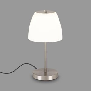 LED lampa Masa s dotykovým stmievačom, nikel matná